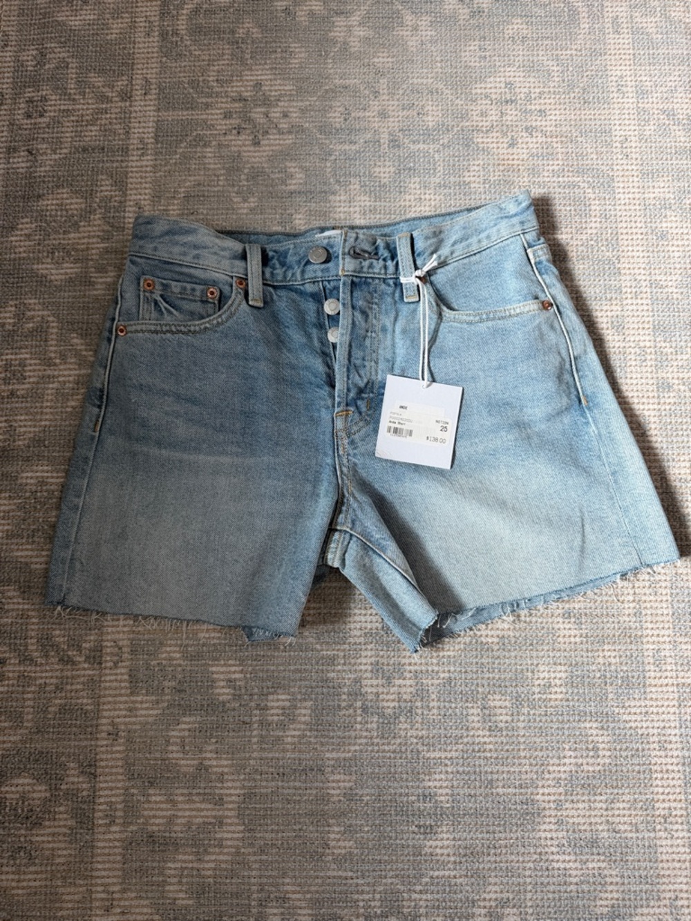 Pistols Andie Blue Denim Cutoff Shorts—NWT